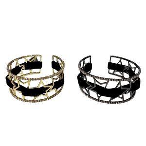 Brand-New 2 Pieces INC Sparkly Gold and Silver Tone Bangle